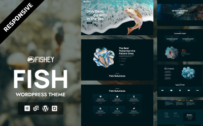 Fishey - ReefWorld sósvízi halak és AquaBloom édesvízi halfarm WordPress Elementor sablon