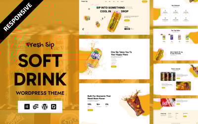 Fresh Sip - Vetrina del marchio di bevande analcoliche Tema WooCommerce WordPress Elementor