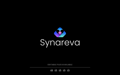 Gradient Modern Abstract Pentagon Logo Design