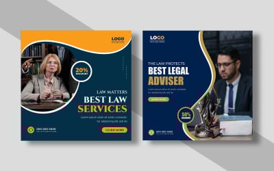 Avukatlar İçin Sosyal Medya Gönderi Şablonu Sürüm 5