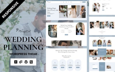 MarryCo - Tema Elementor de WordPress para BrideBliss, organizador de bodas de lujo y servicios nupciales