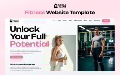 Musclecare – Fitness- und Gym-OnePage-Elementor-Vorlage