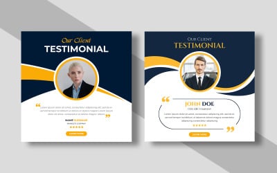 Testimonial or Feedback Review Social Media Post Ver-2