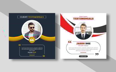 Testimonial or Feedback Review Social Media Post Ver-4