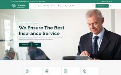 Thème WordPress pour la compagnie d&amp;#39;assurance Lifesafe