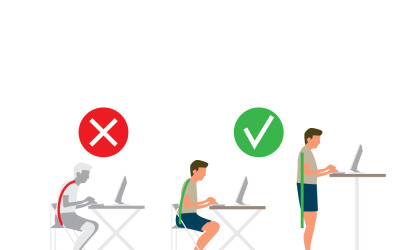 Ultimative ergonomische Schreibtischkonfiguration: Vollständiger Haltungsleitfaden für Sitzen und Stehen