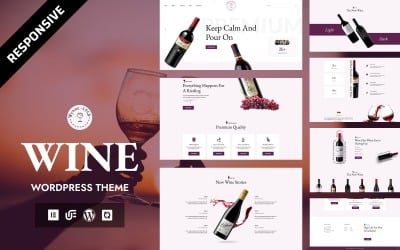 Wynne - Plantilla Elementor de WordPress para una marca de vinos de lujo y una experiencia en viñedos