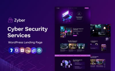 Zyber - Cyber Security Services Multipurpose WordPress Elementor Theme