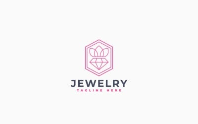 Diamond Flower Logo Template Design