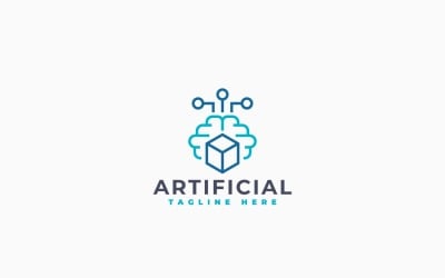 Machine Learning Logo Template Design