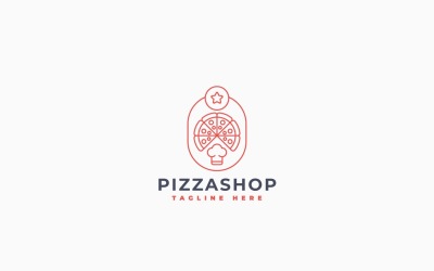 Sjabloon voor een logo van een pizzeria