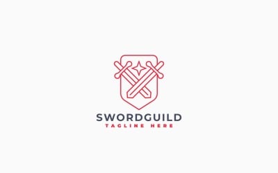 Sword Guild Logo Template Design