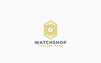 Watch Shop Logo Template Design