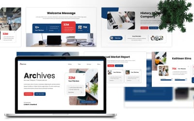 Archives - Annual Report Google Slides Template