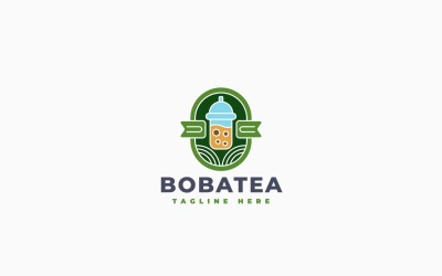 Bubble Tea Shop-logotypmalldesign