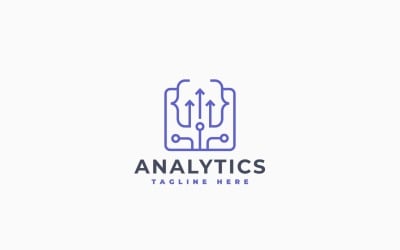 Digital Analytics Logo Template Design