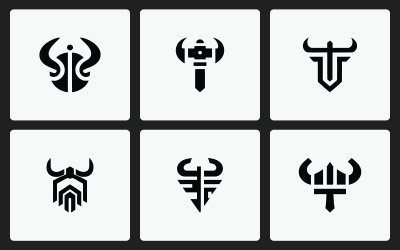 Minimalist Viking Logo Collection