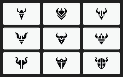Minimalist Viking Warrior Symbols