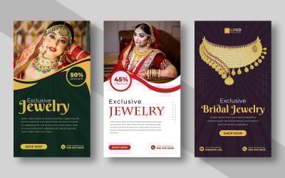 Plantilla de historia de joyería para redes sociales, versión 2
