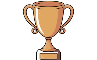 Trophies silhouette vector art