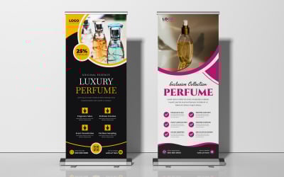 Banner enrollable de perfume de lujo versión 2