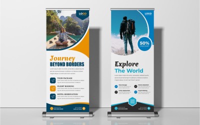 Banner roll-up per agenzie di viaggi e tour Ver-2