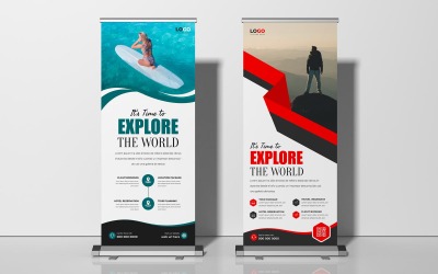 Banner roll-up per agenzie di viaggi e turismo Ver-1