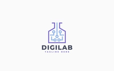 Digital Lab Logo Template Design