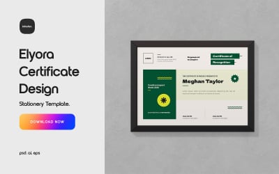Elyora Certificate Design Template