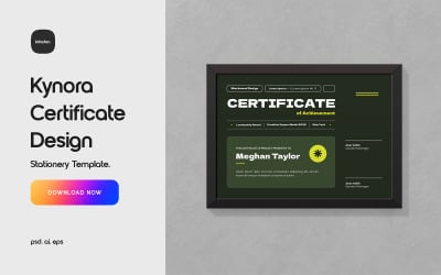 Kynora Certificate Design Template