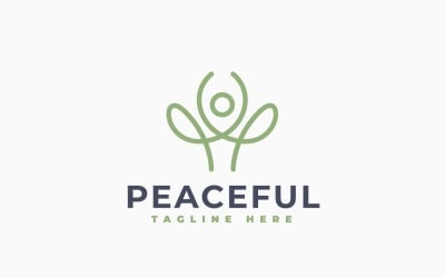Progettazione del modello del logo yoga
