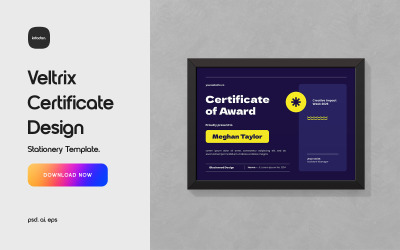 Veltrix Certificate Design Template