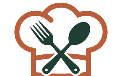 A modern food logo design