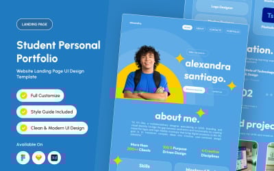Alexandra - Student Personal Portfolio Landing Page