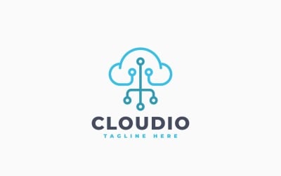 Cloud Computing Logo Template Design