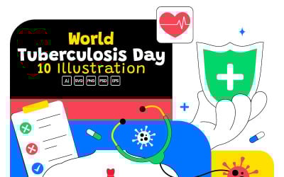 Ilustración del 10.º Día Mundial de la Tuberculosis