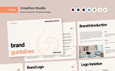 Linee guida del marchio Inkwave Creative Studio
