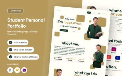 Lucas - Student Personal Portfolio Landing Page