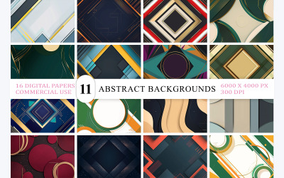 Luxury Geometric Design Backgrounds for Branding | Elegant Modern Geometric Frame Background