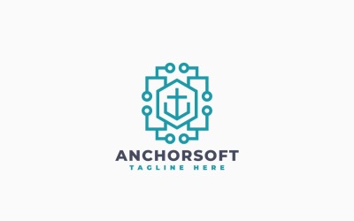 Modello di progettazione del logo del software Anchor