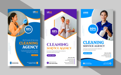 Plantilla de historia de Instagram de servicio de limpieza, versión 1