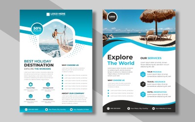 Travel Agency Flyer Template Design Ver-1