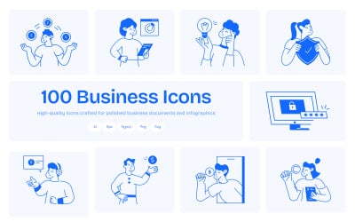 Business Line Icons Bundle