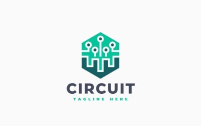 Circuit System Logo Template Design