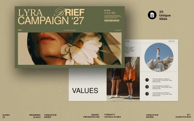 Diseño de presentación de Google Slides con resumen creativo