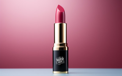 Luksusowa szminka w wysokiej rozdzielczości w formacie PSD z inteligentnym obiektem do prezentacji marki kosmetyków