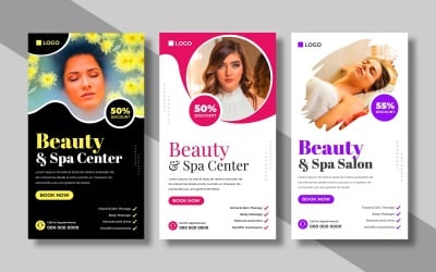 Instagram Story-sjabloon voor schoonheidssalons en spa&amp;#39;s versie 1