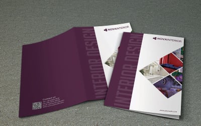 Brochure bifold di interior design