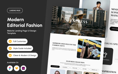 Luvura - Modern Editorial Fashion Landing Page