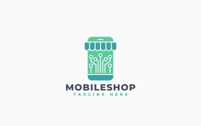 Mobile Shop Logo Creative Template Design